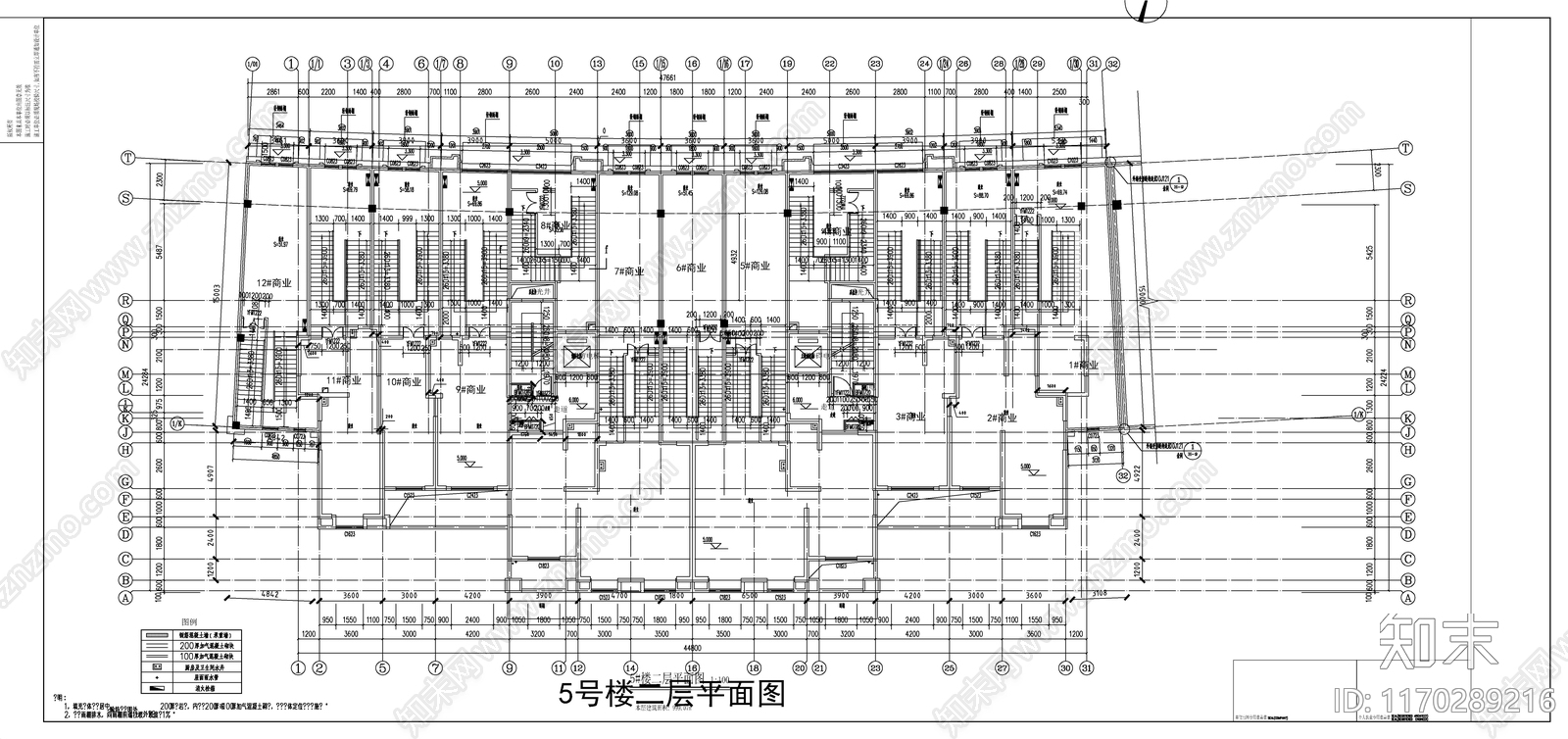 现代住宅楼建筑cad施工图下载【ID:1170289216】