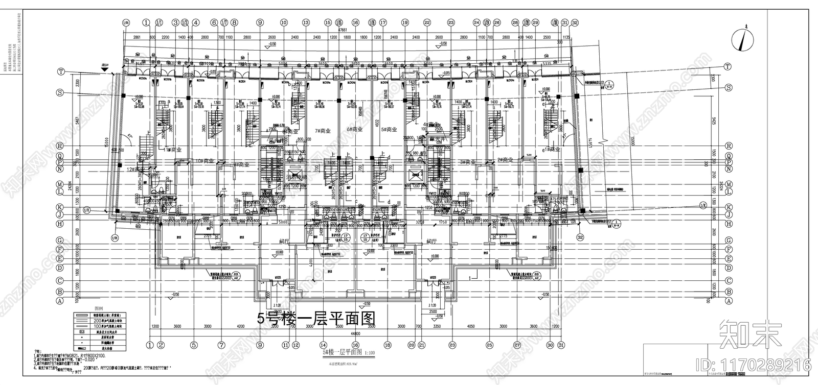 现代住宅楼建筑cad施工图下载【ID:1170289216】