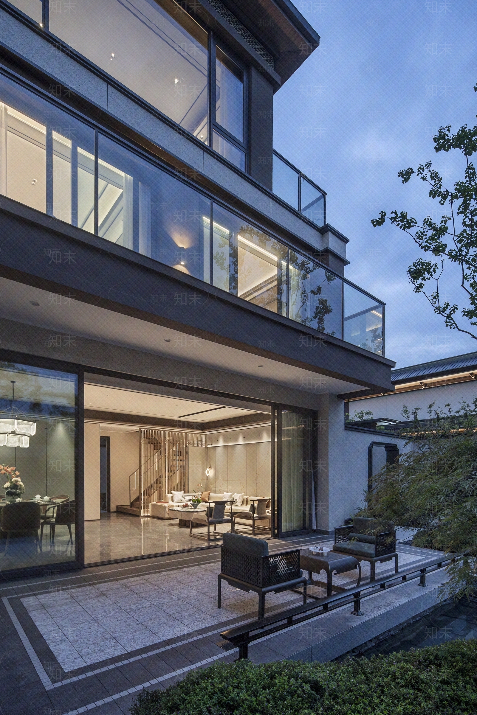 现代欧式小区外景贴图下载【ID:1170291135】