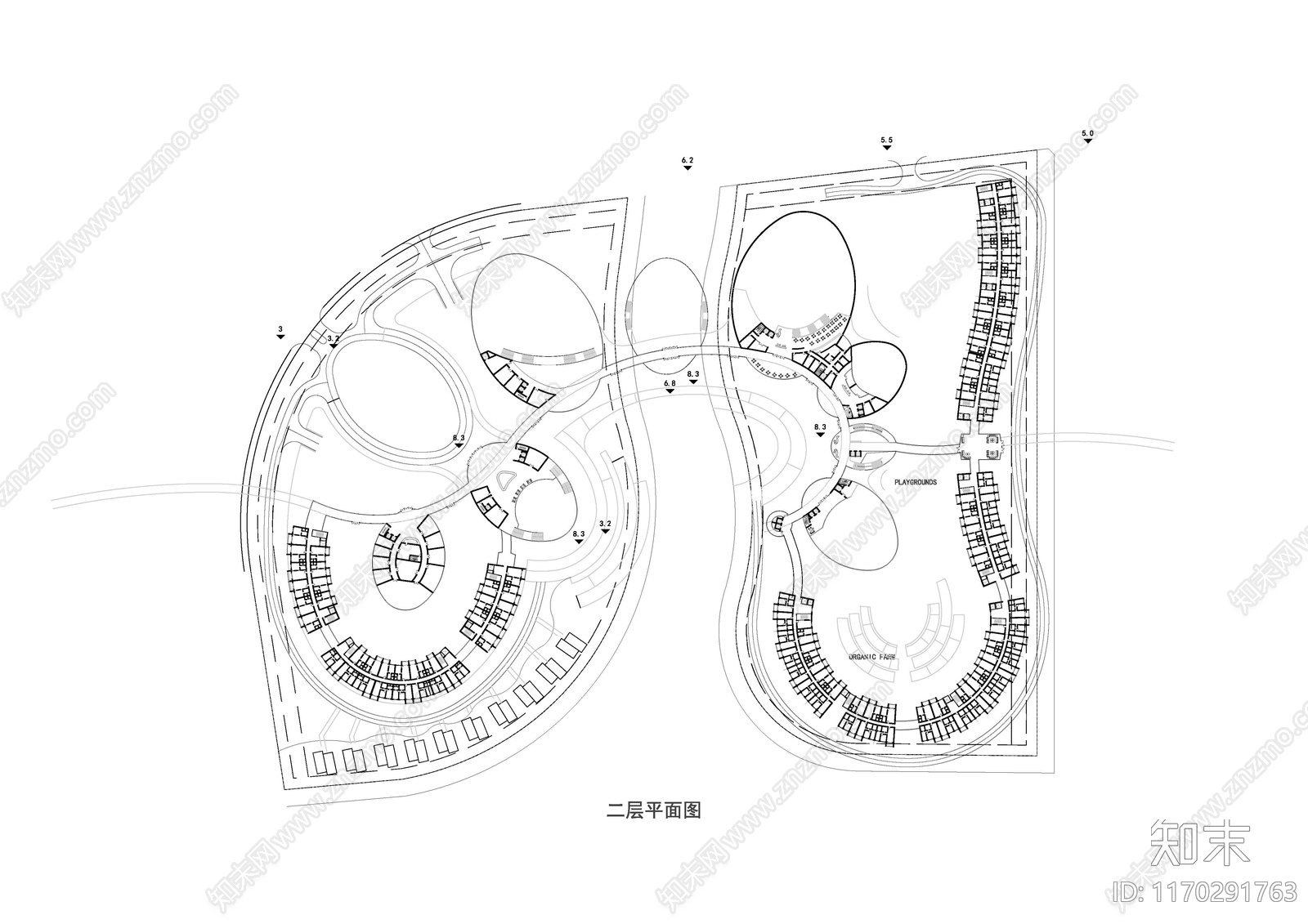 现代酒店建筑施工图下载【ID:1170291763】