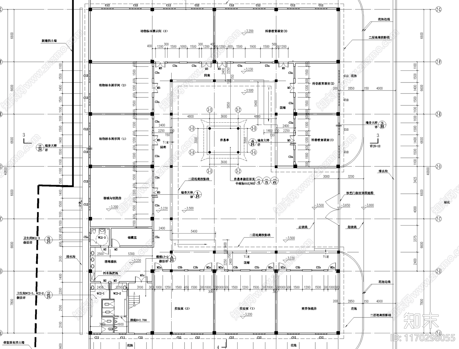 现代其他建筑cad施工图下载【ID:1170298055】