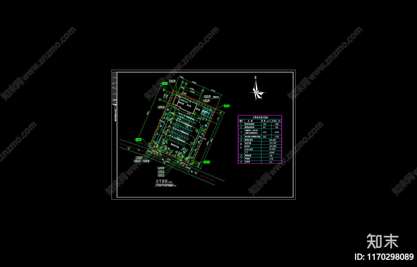 现代规划设计cad施工图下载【ID:1170298089】