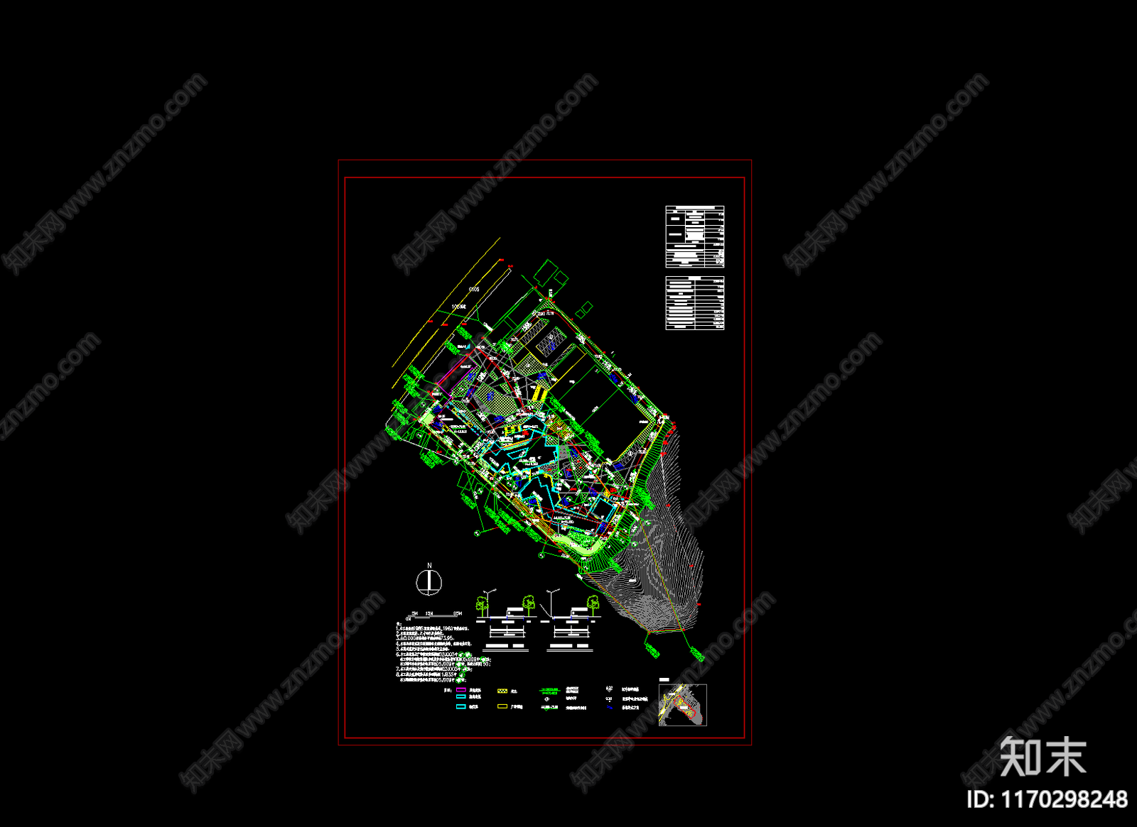 现代幼儿园建筑cad施工图下载【ID:1170298248】
