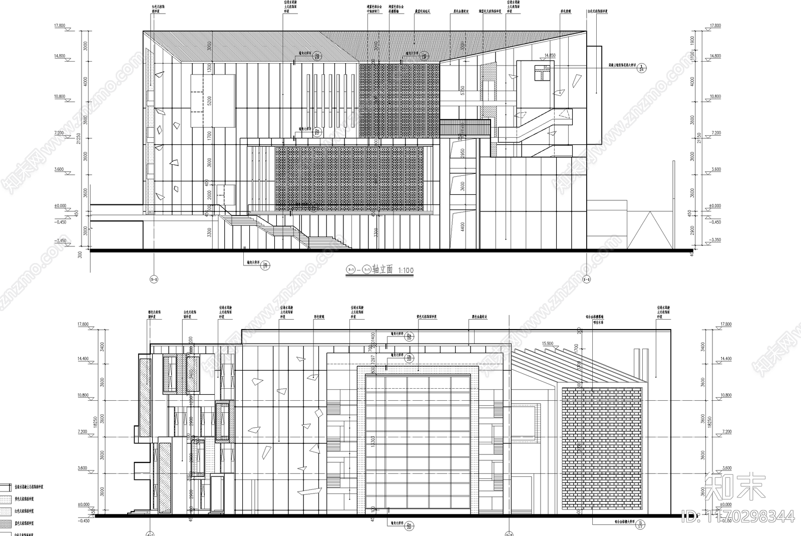 现代幼儿园建筑cad施工图下载【ID:1170298344】
