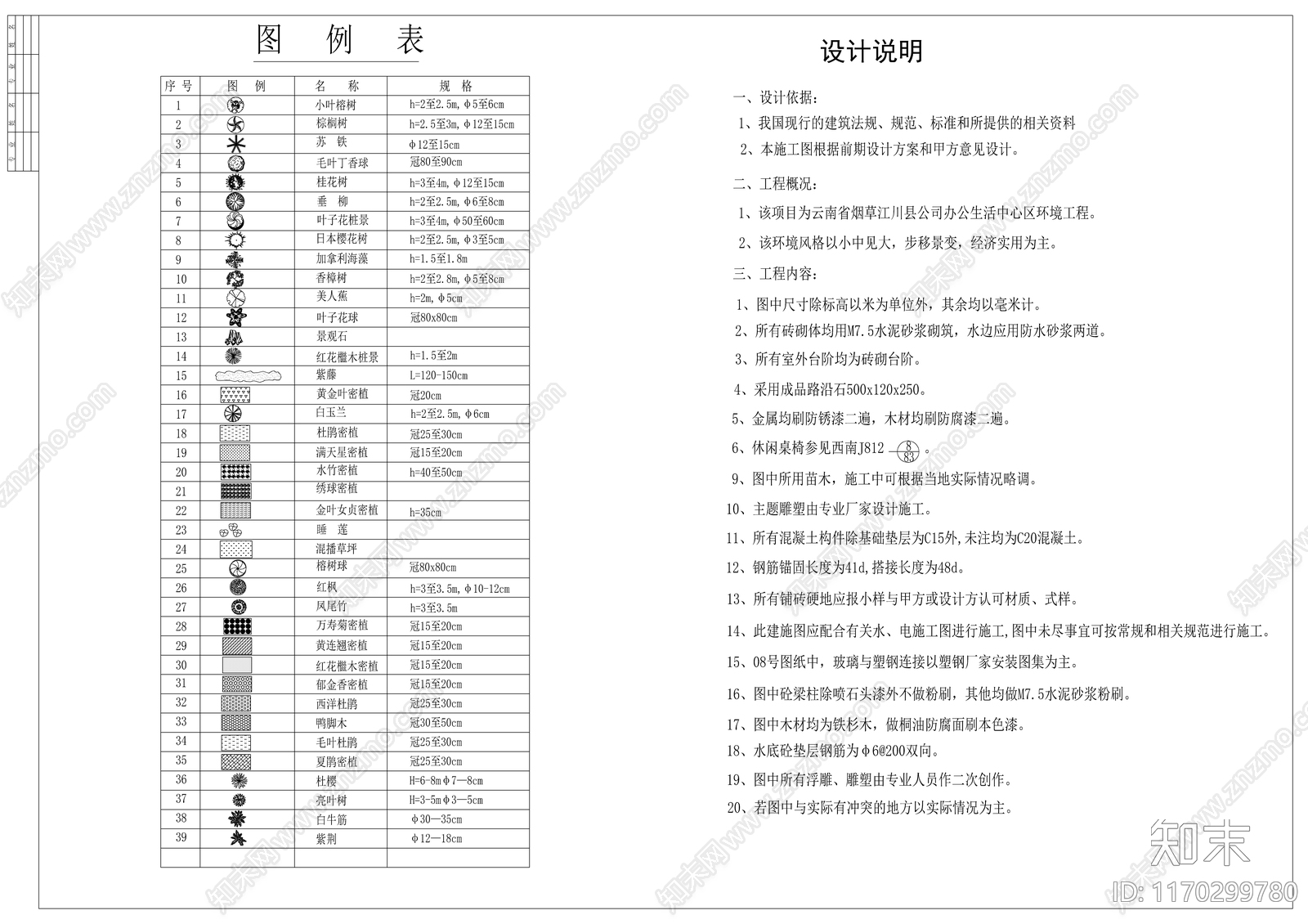 现代公园景观cad施工图下载【ID:1170299780】