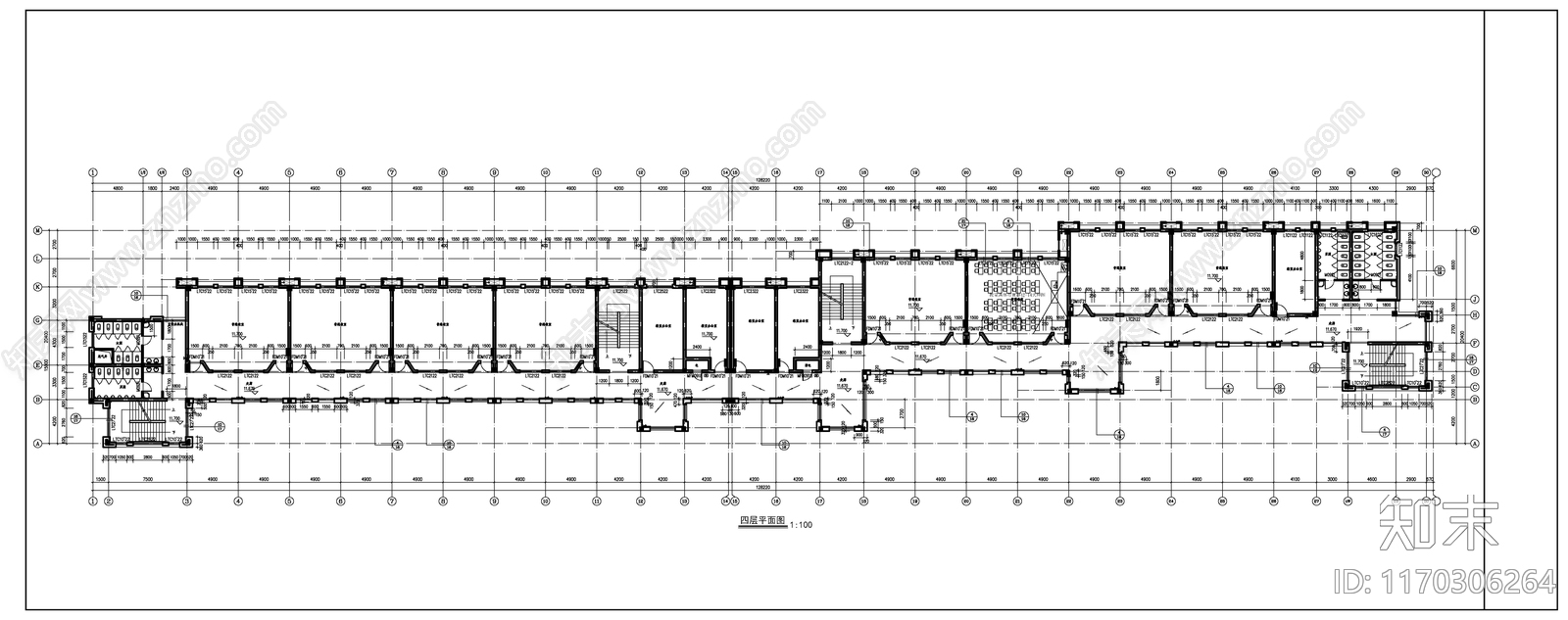 现代新中式学校建筑cad施工图下载【ID:1170306264】