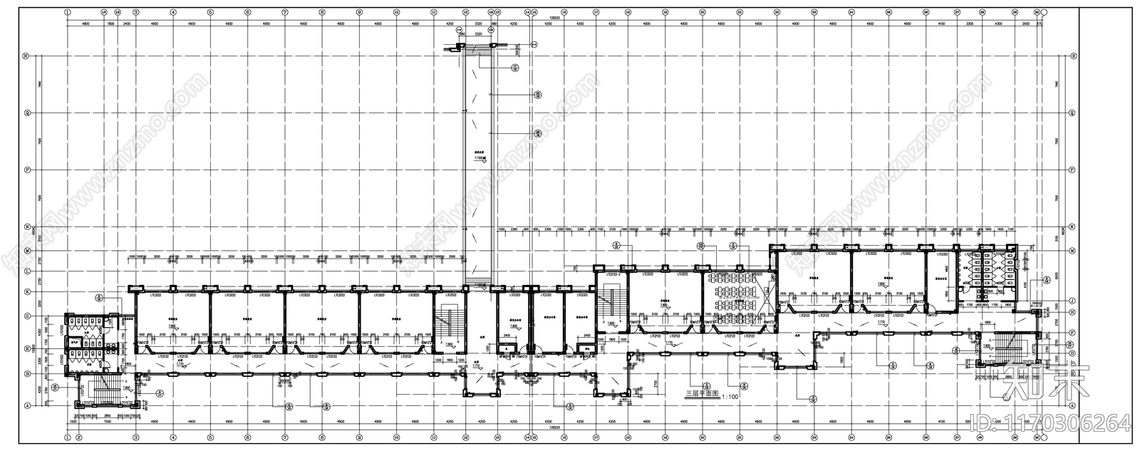 现代新中式学校建筑cad施工图下载【ID:1170306264】