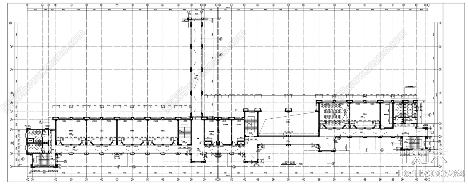 现代新中式学校建筑cad施工图下载【ID:1170306264】