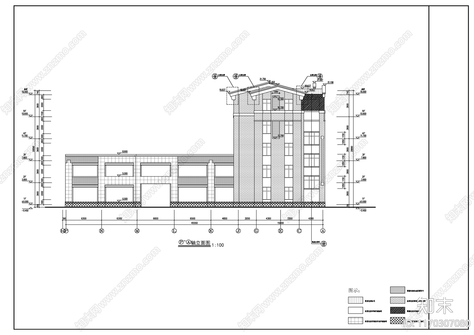 现代新中式学校建筑cad施工图下载【ID:1170307080】