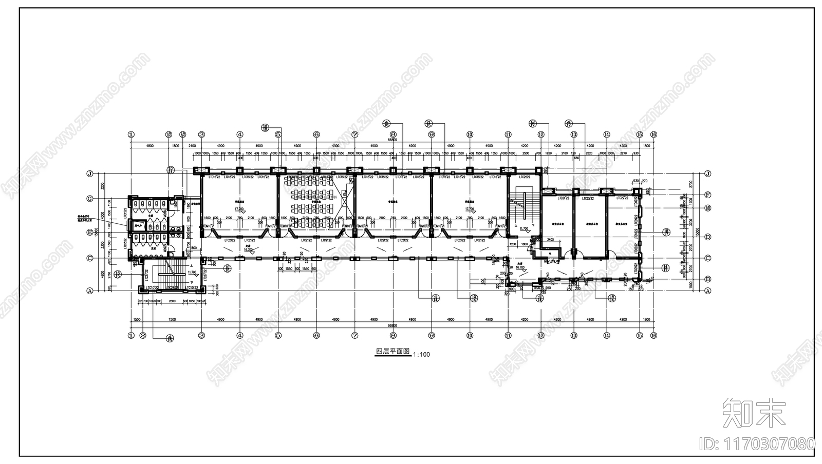 现代新中式学校建筑cad施工图下载【ID:1170307080】