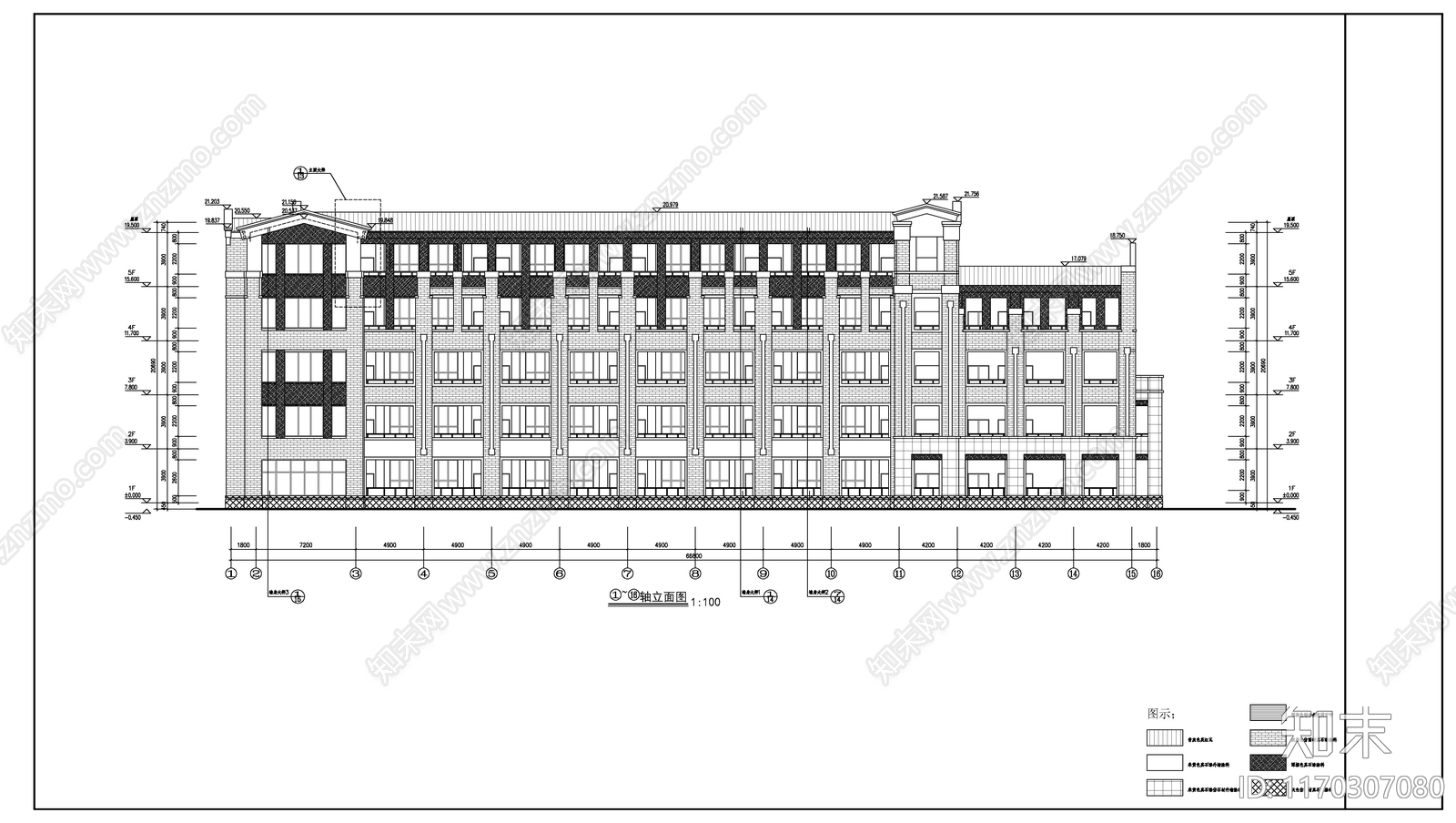 现代新中式学校建筑cad施工图下载【ID:1170307080】