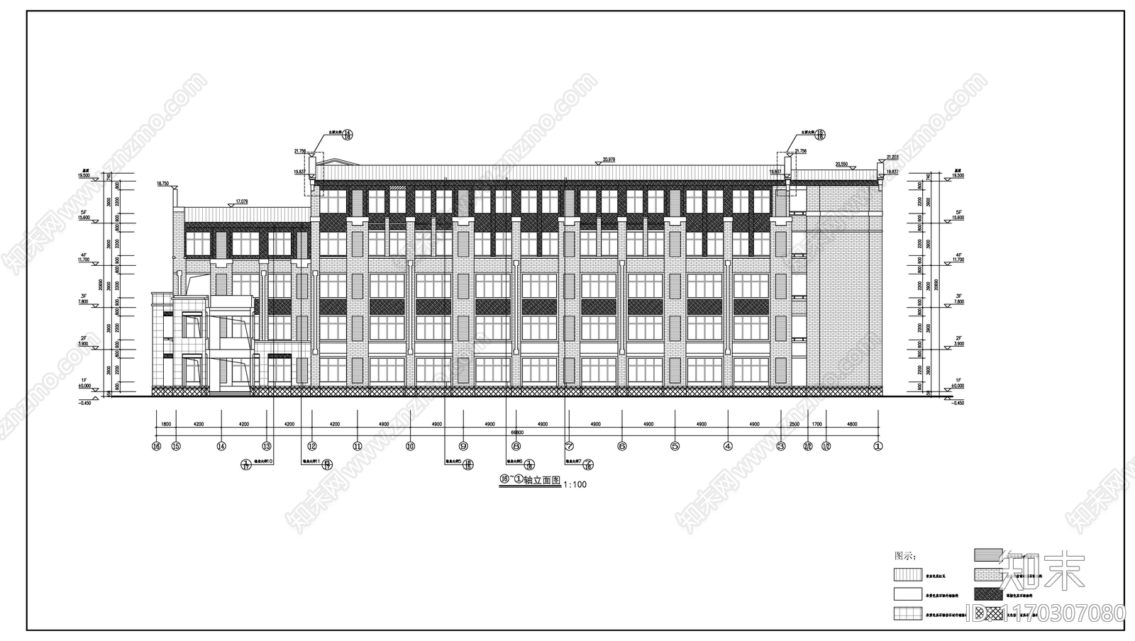 现代新中式学校建筑cad施工图下载【ID:1170307080】