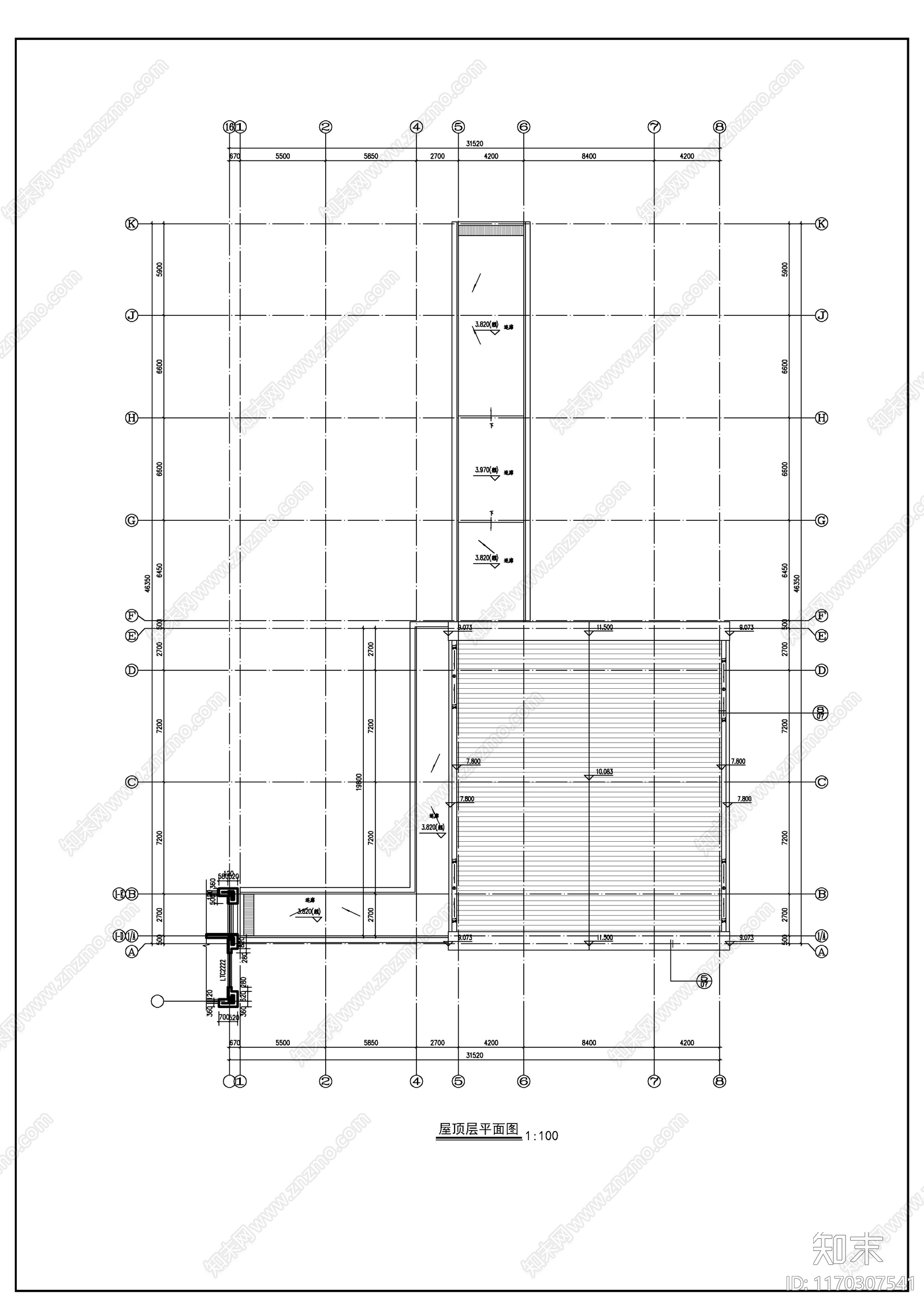 现代新中式学校建筑cad施工图下载【ID:1170307541】