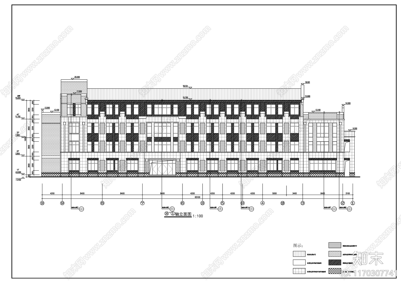 现代新中式学校建筑cad施工图下载【ID:1170307741】