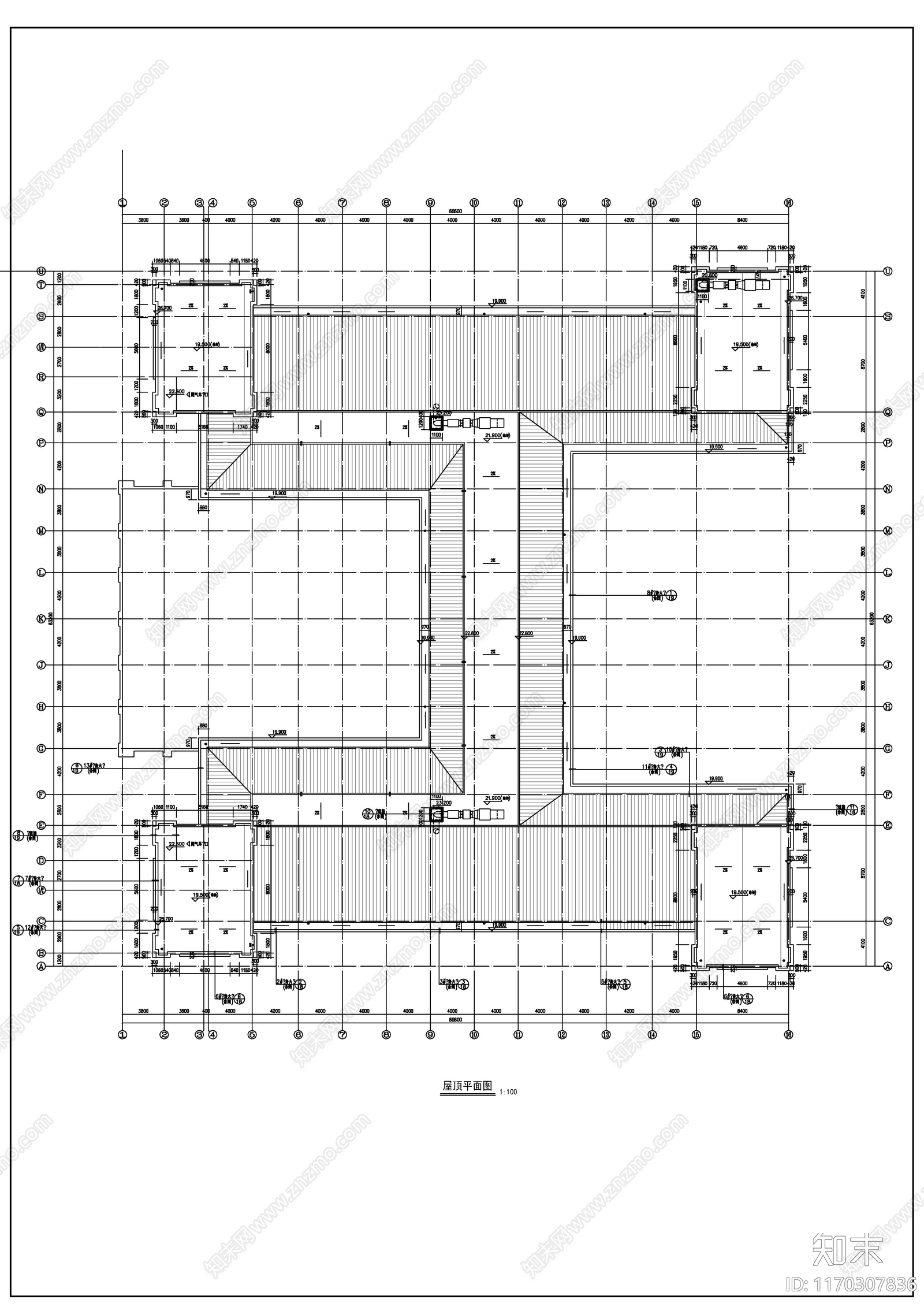 现代新中式学校建筑cad施工图下载【ID:1170307836】