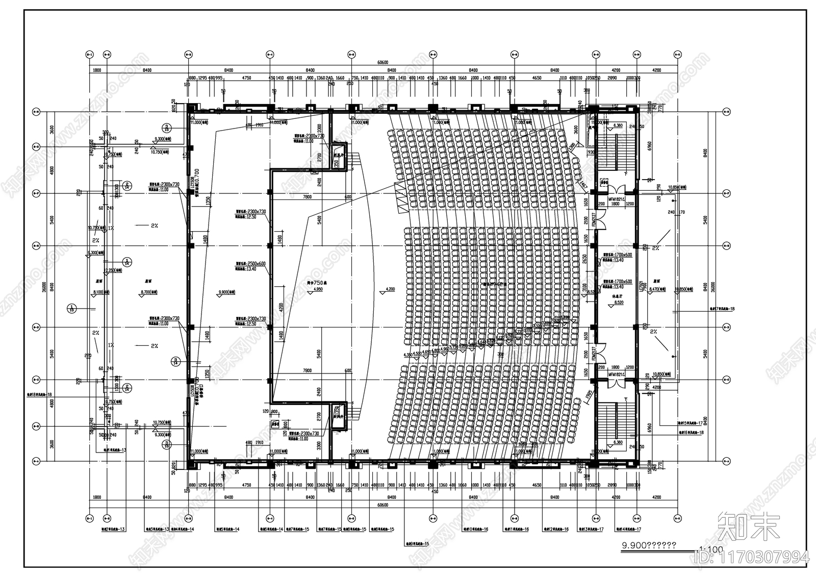 现代新中式学校建筑cad施工图下载【ID:1170307994】