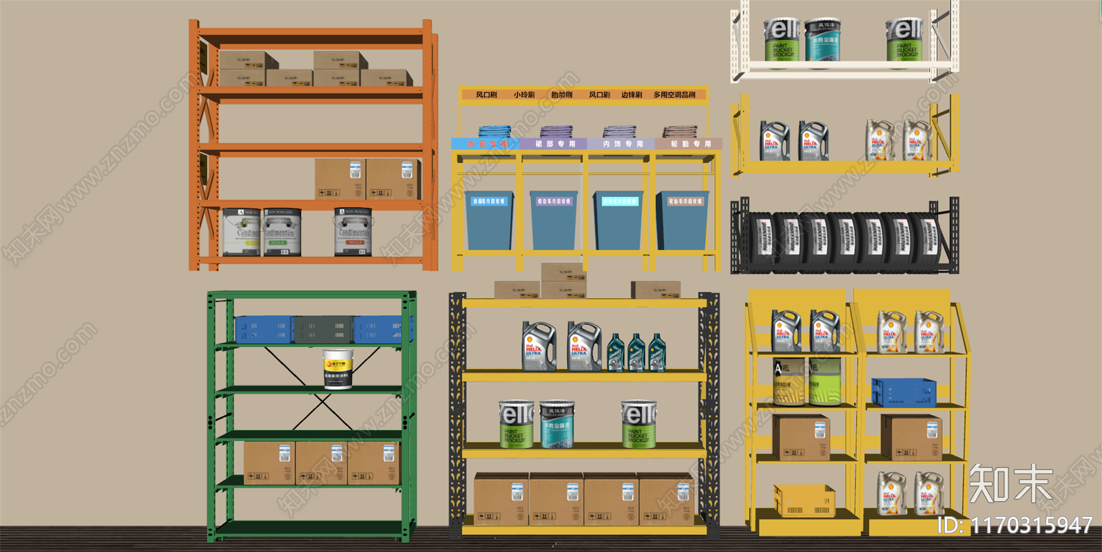 货架SU模型下载【ID:1170315947】