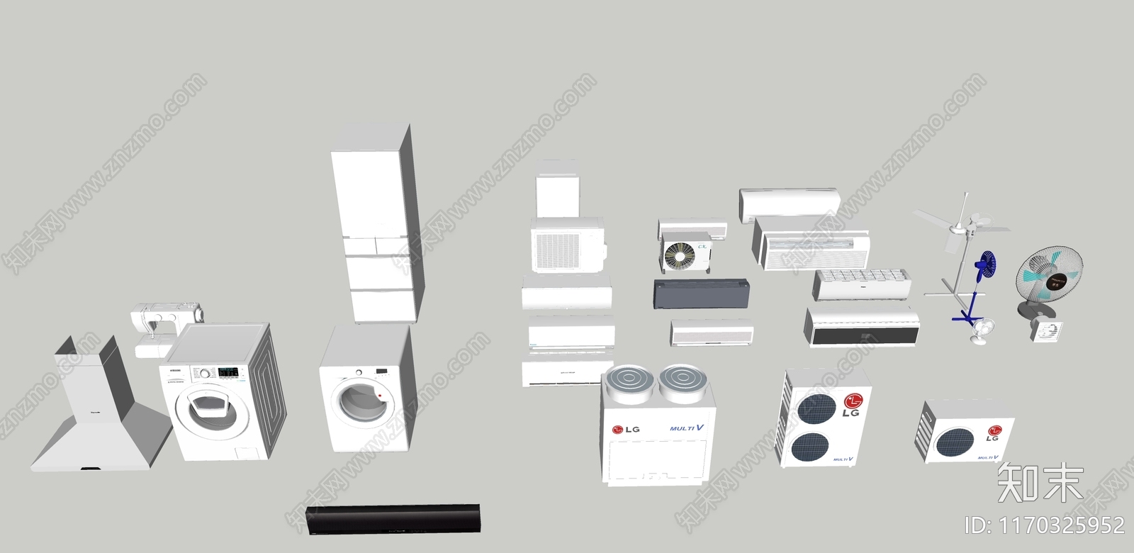 家用电器组合SU模型下载【ID:1170325952】