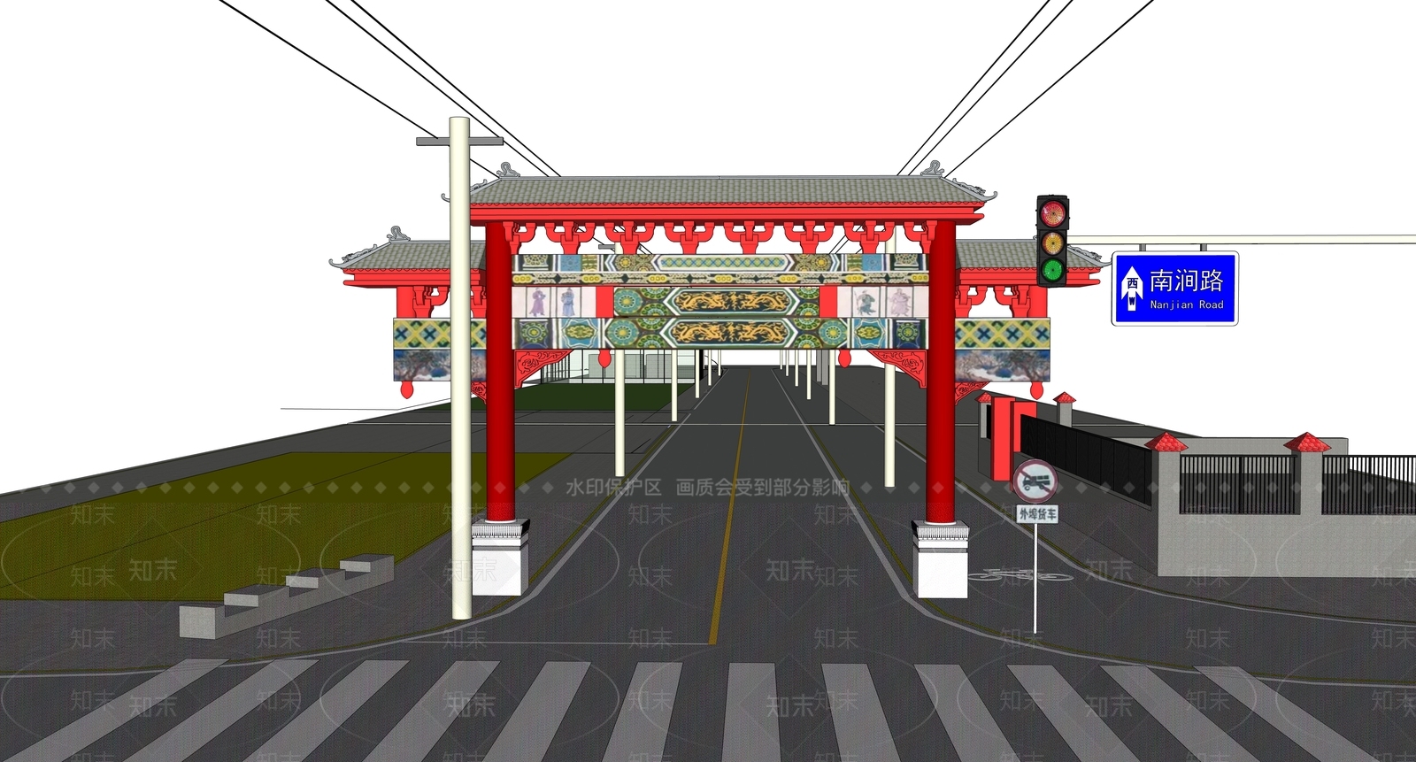 新中式中式其他公共建筑SU模型下载【ID:1170328742】
