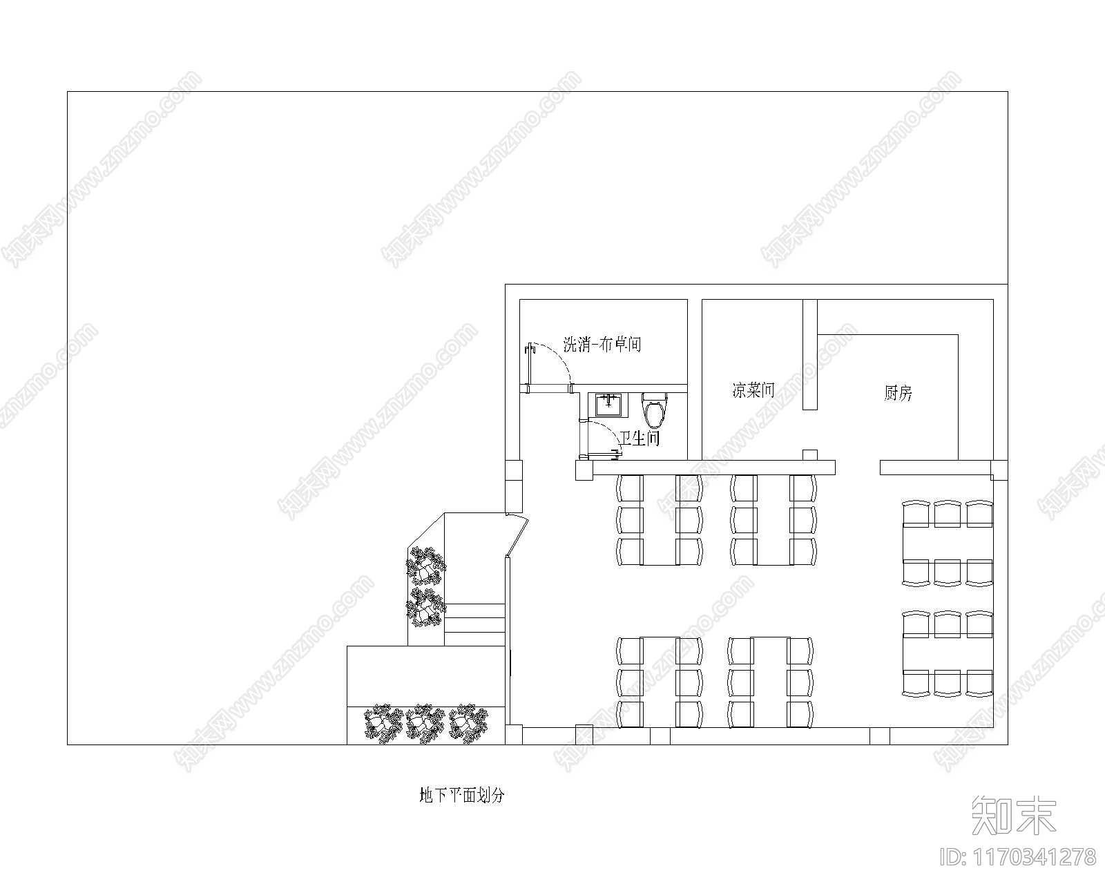 新中式现代民宿施工图下载【ID:1170341278】