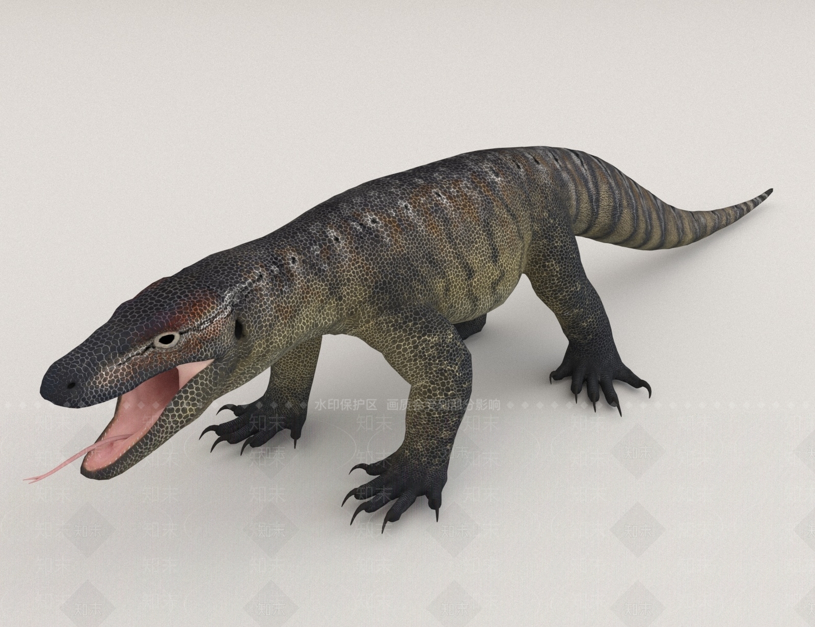爬行类动物3D模型下载【ID:1170342692】