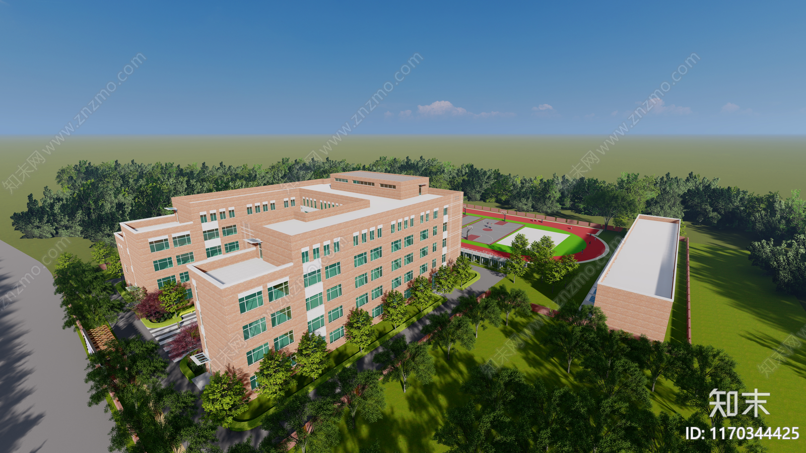 现代学校建筑cad施工图下载【ID:1170344425】