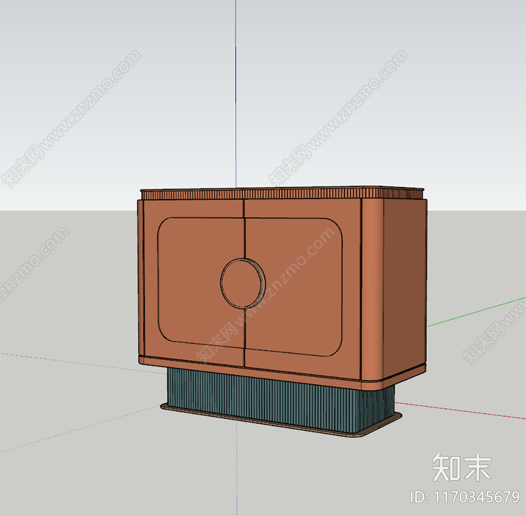 现代玄关柜SU模型下载【ID:1170345679】