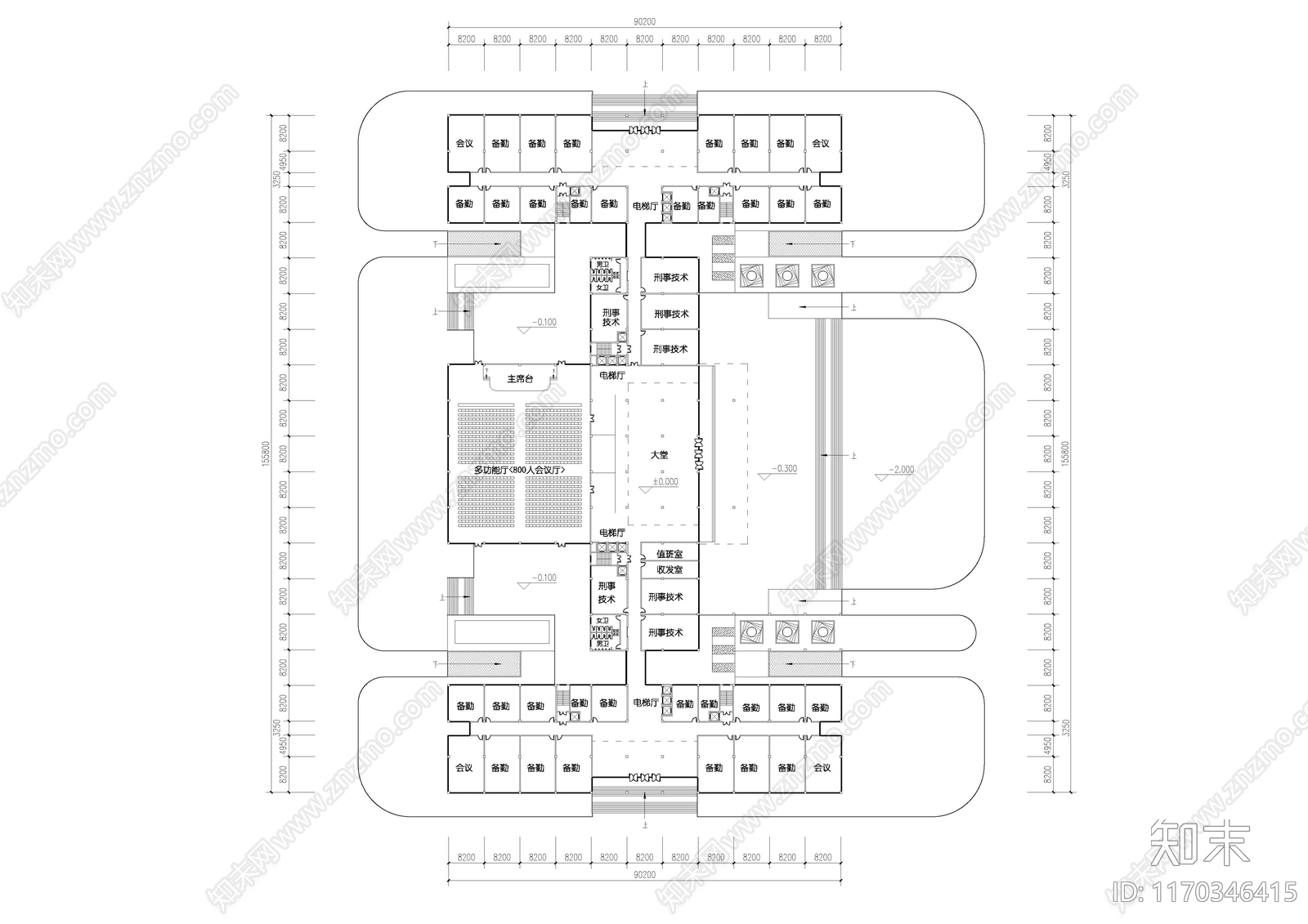 现代其他办公建筑施工图下载【ID:1170346415】