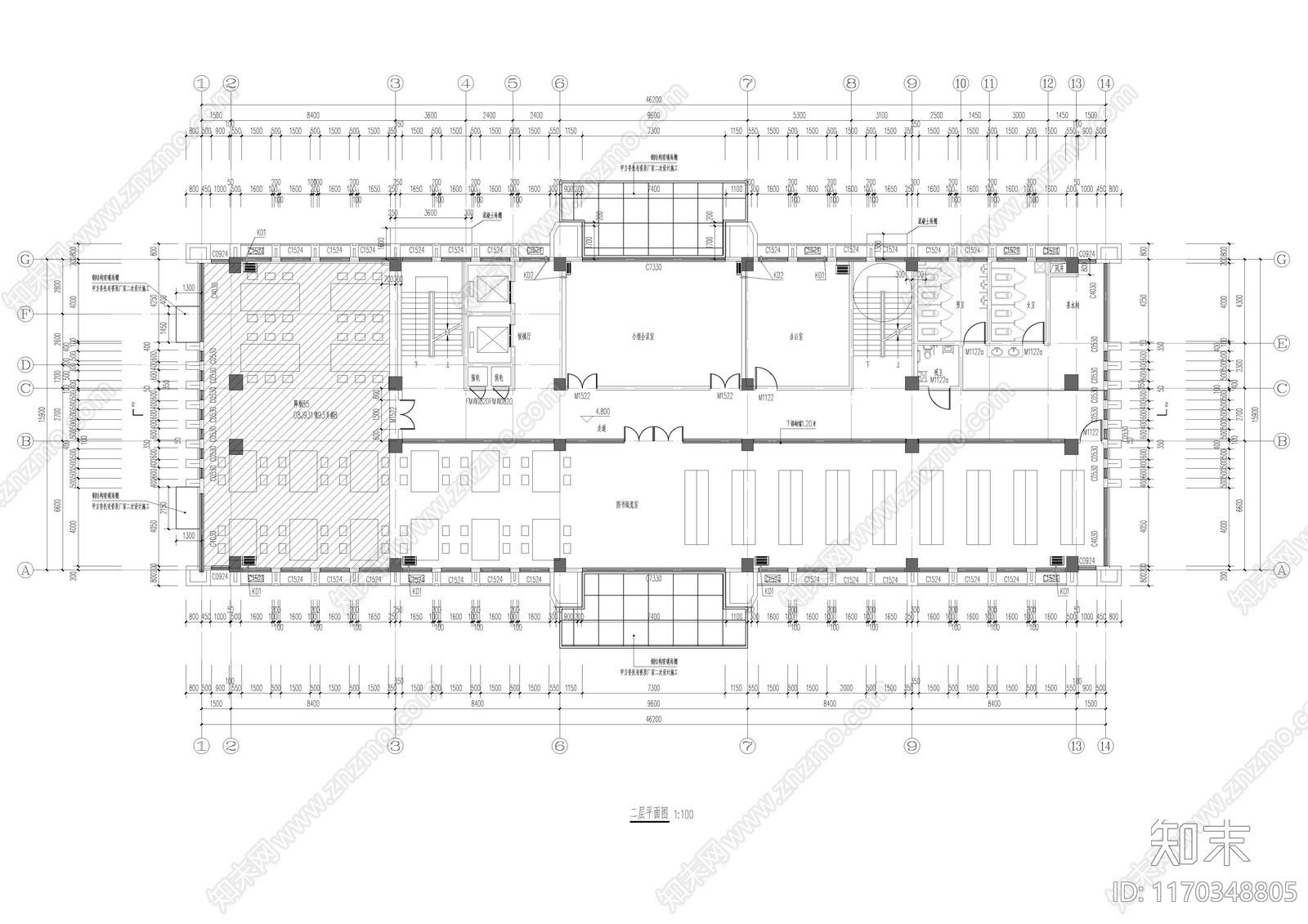 现代学校建筑施工图下载【ID:1170348805】