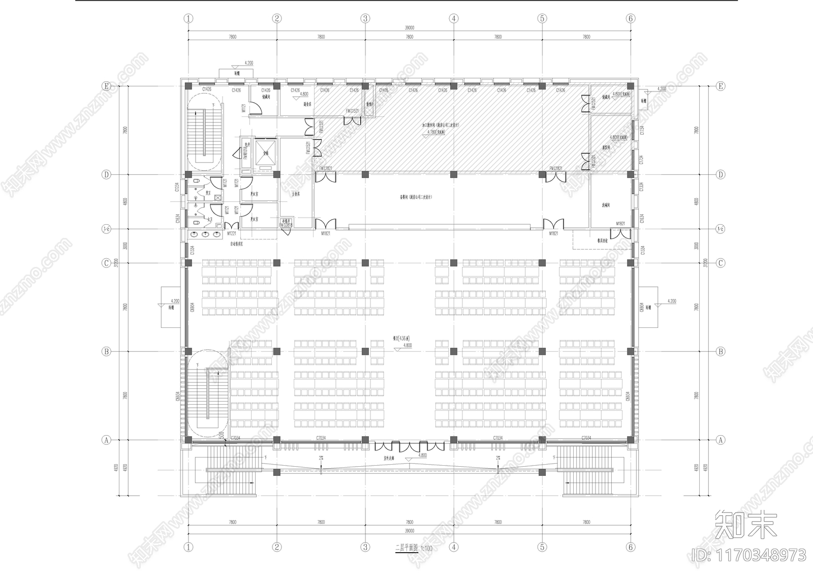 现代学校建筑cad施工图下载【ID:1170348973】