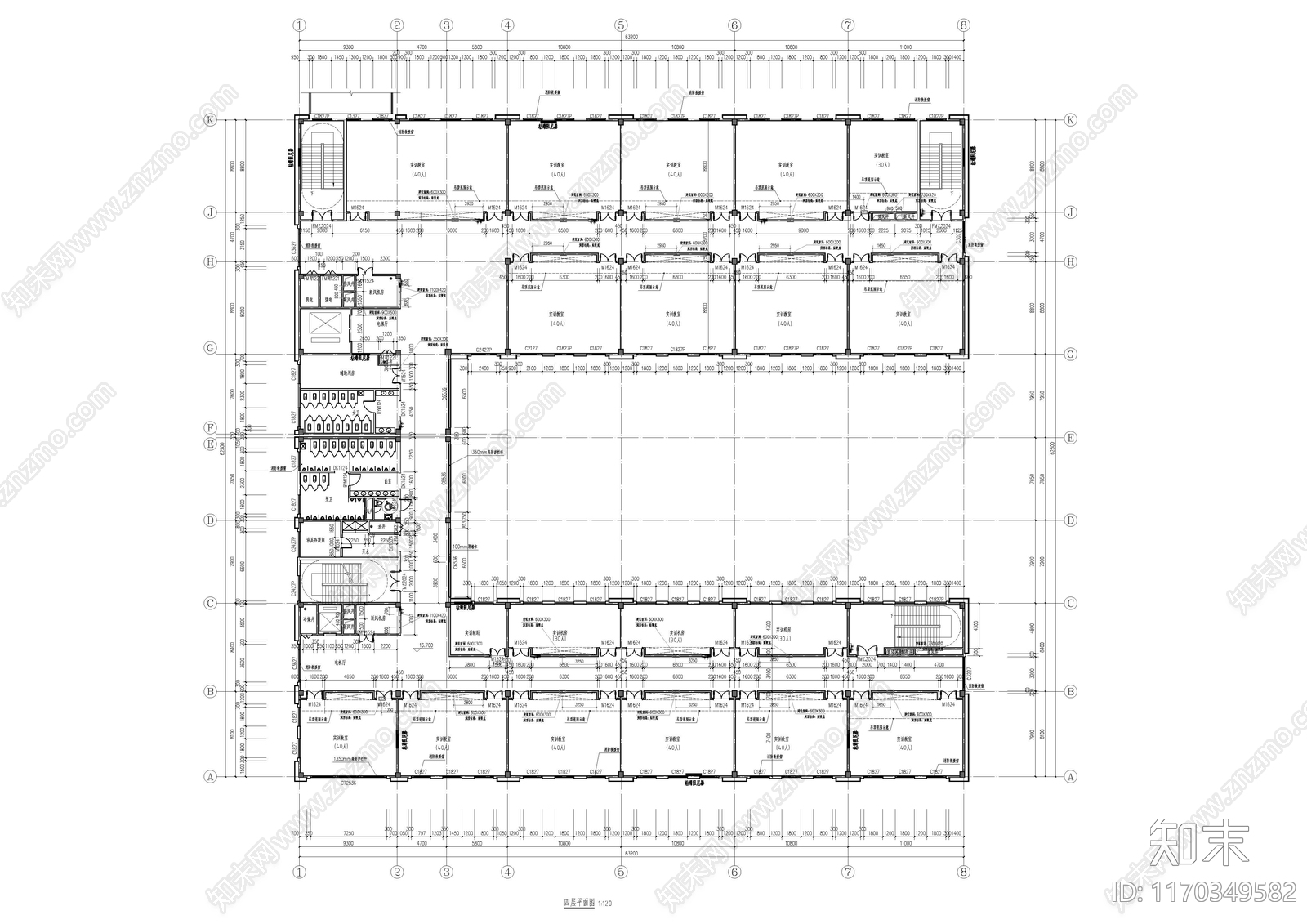 现代学校建筑施工图下载【ID:1170349582】