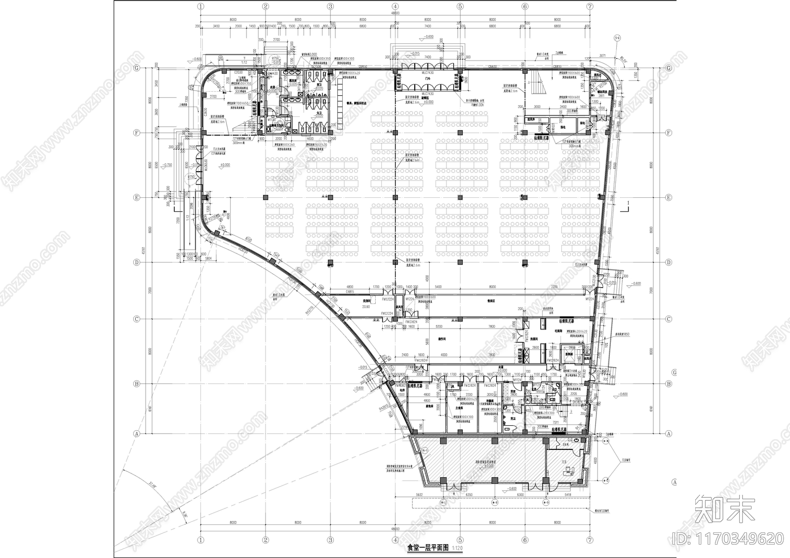 现代学校建筑cad施工图下载【ID:1170349620】