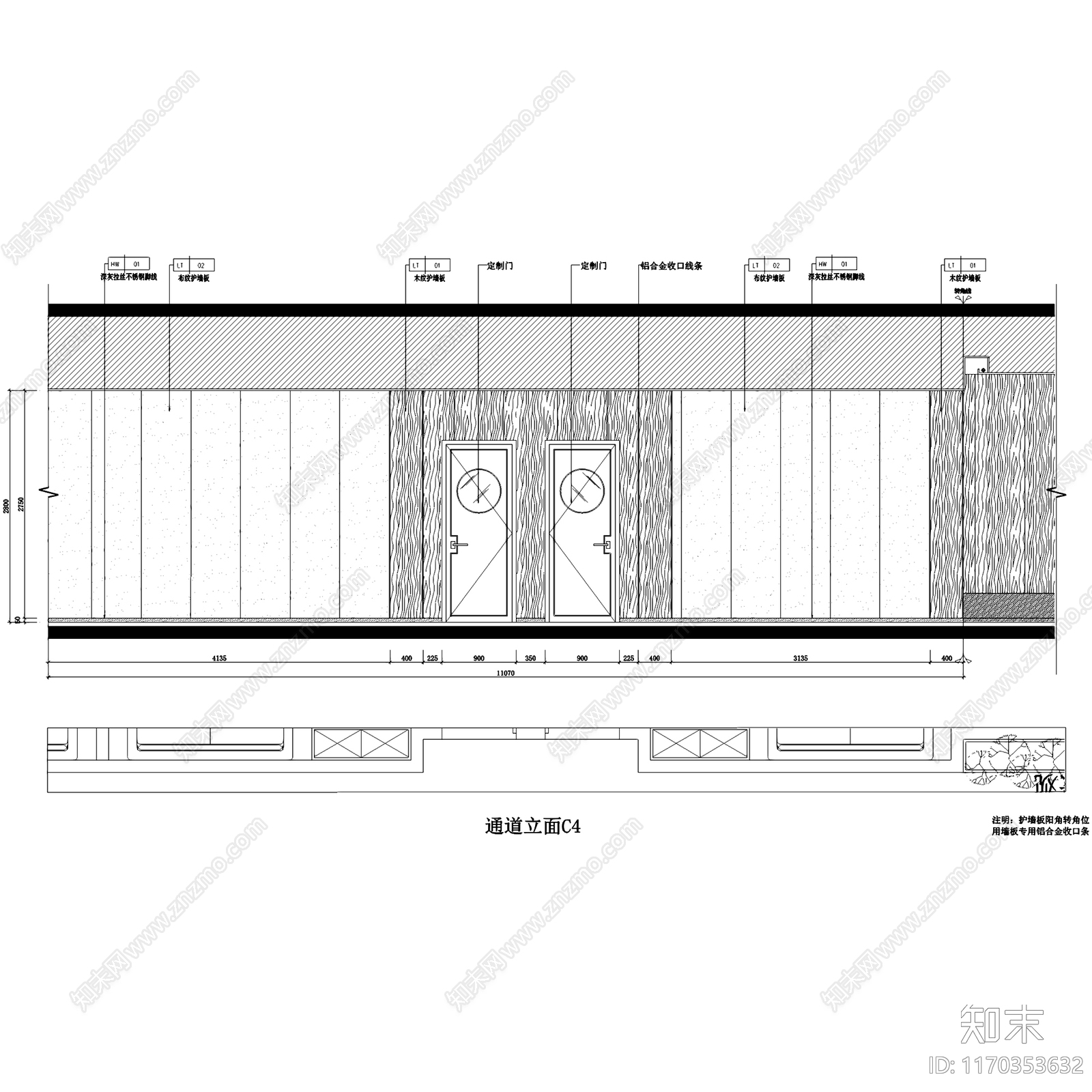 现代新中式棋牌室施工图下载【ID:1170353632】