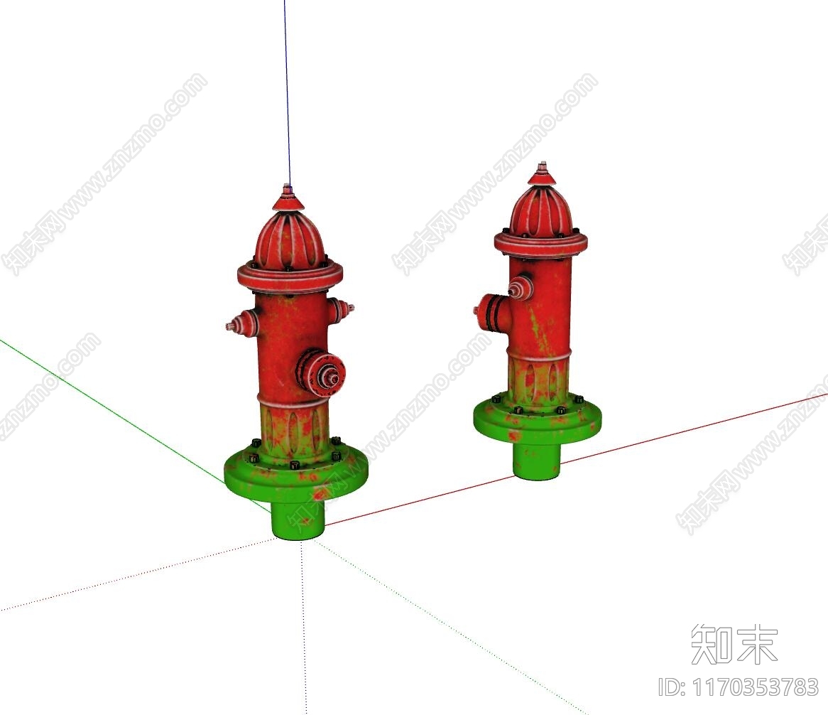 消防栓SU模型下载【ID:1170353783】