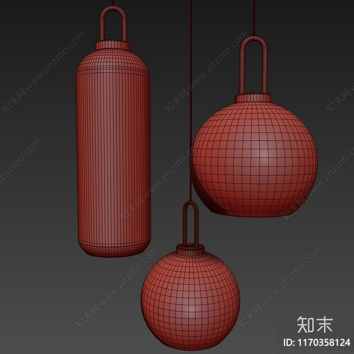 吊灯3D模型下载【ID:1170358124】