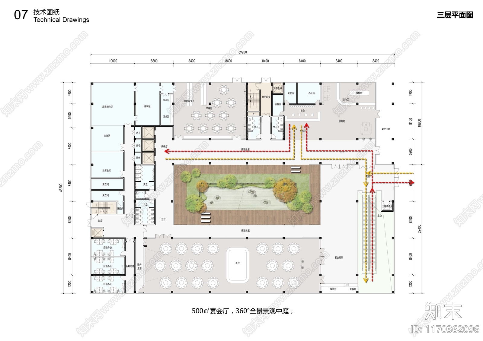 新中式酒店建筑施工图下载【ID:1170362096】