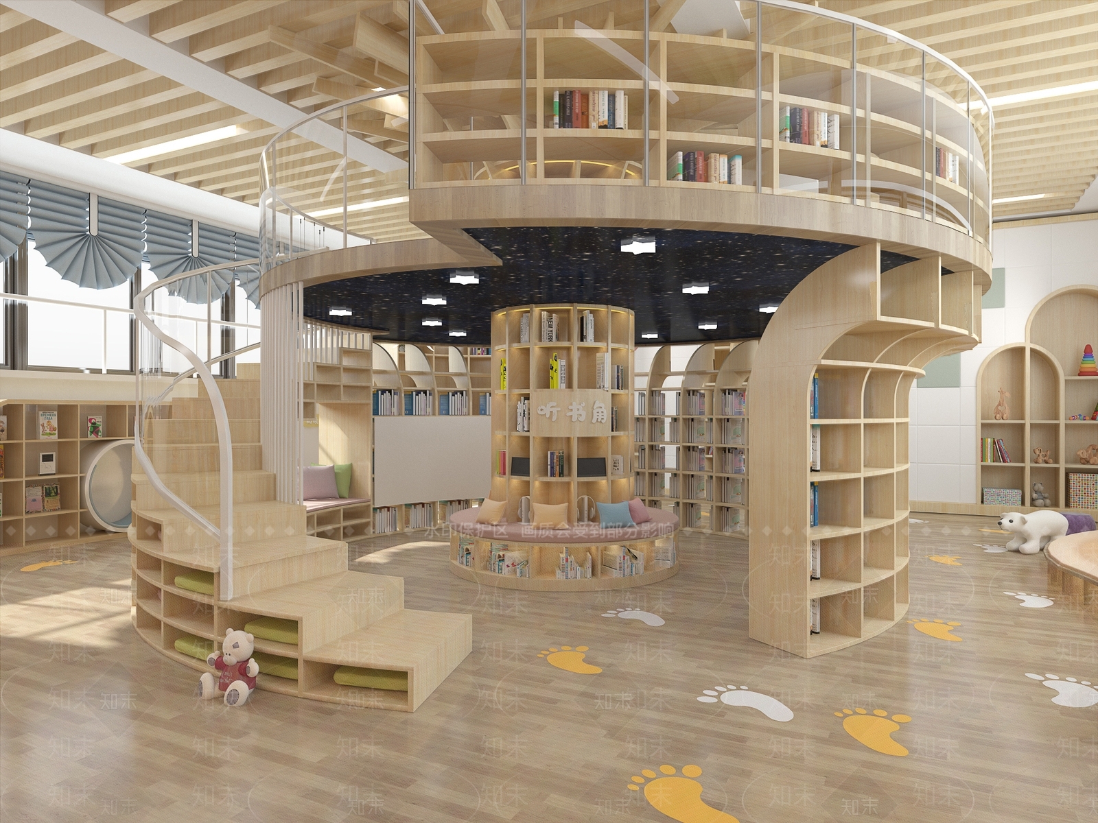 现代幼儿园3D模型下载【ID:1170364259】