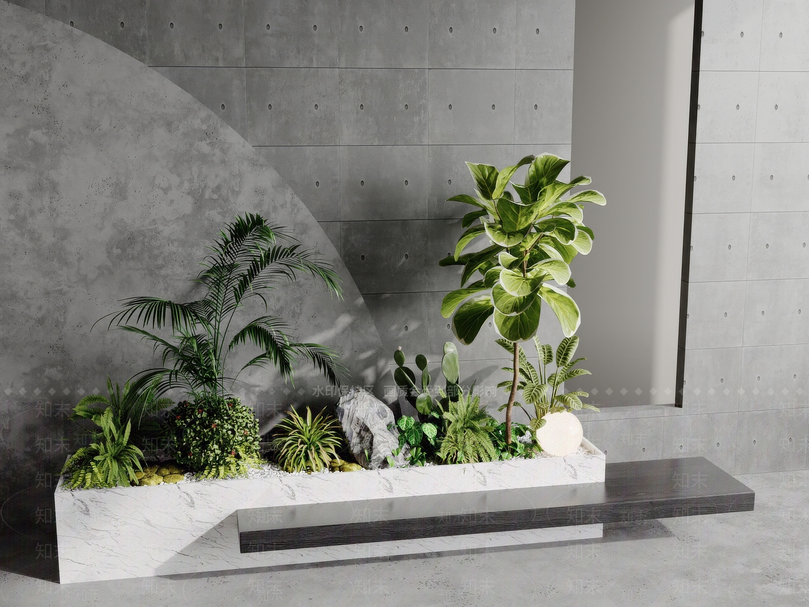 植物组合SU模型下载【ID:1170375466】