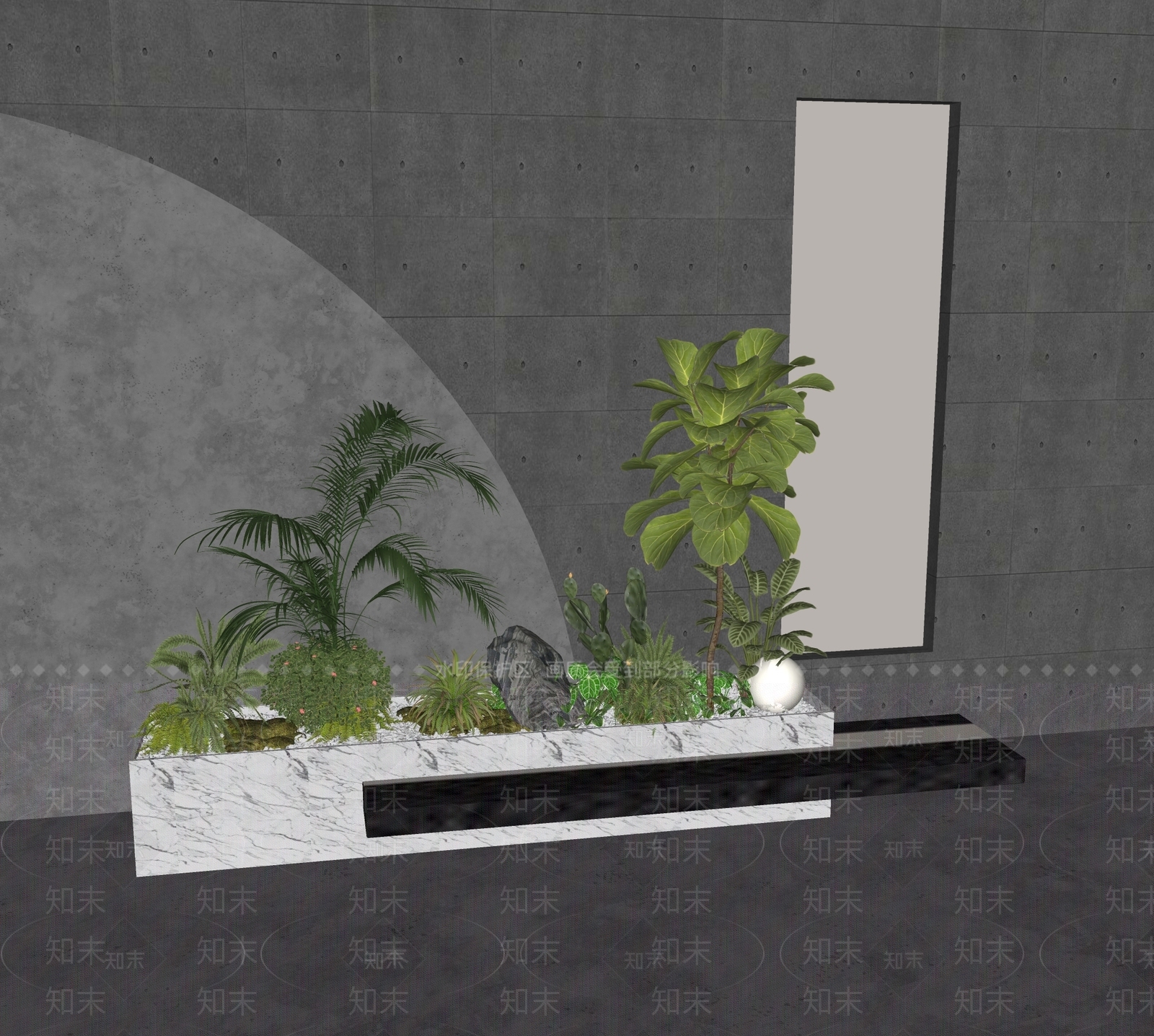植物组合SU模型下载【ID:1170375466】
