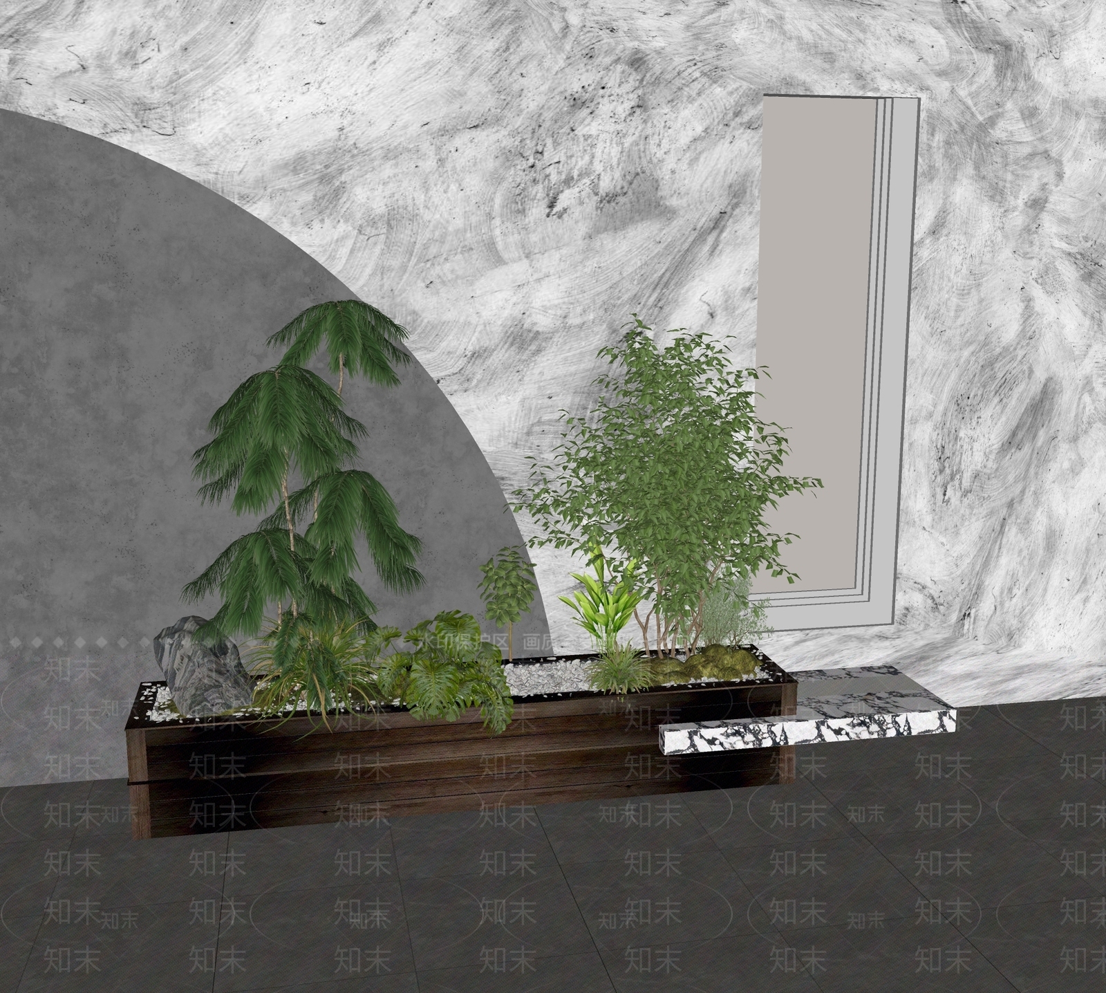 植物组合SU模型下载【ID:1170375511】