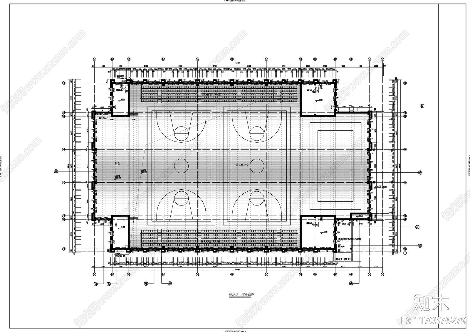 现代新中式学校建筑cad施工图下载【ID:1170376279】