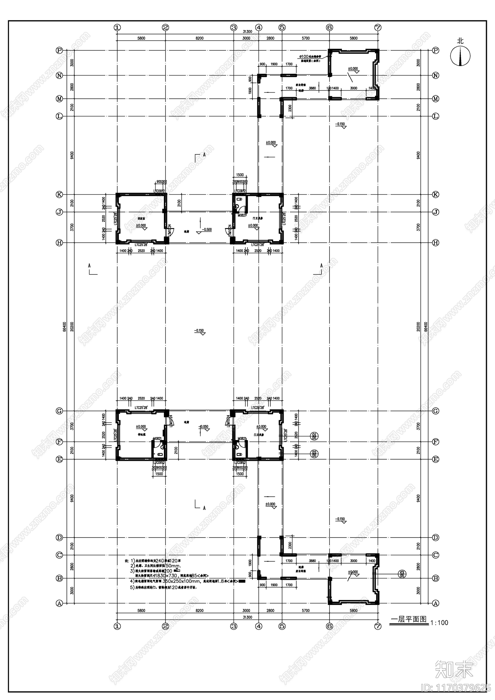 现代其他建筑cad施工图下载【ID:1170379625】