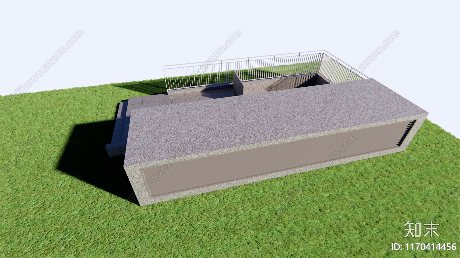 简约体育建筑SU模型下载【ID:1170414456】