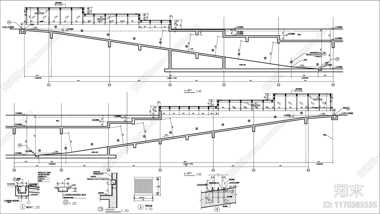 现代其他建筑cad施工图下载【ID:1170385535】