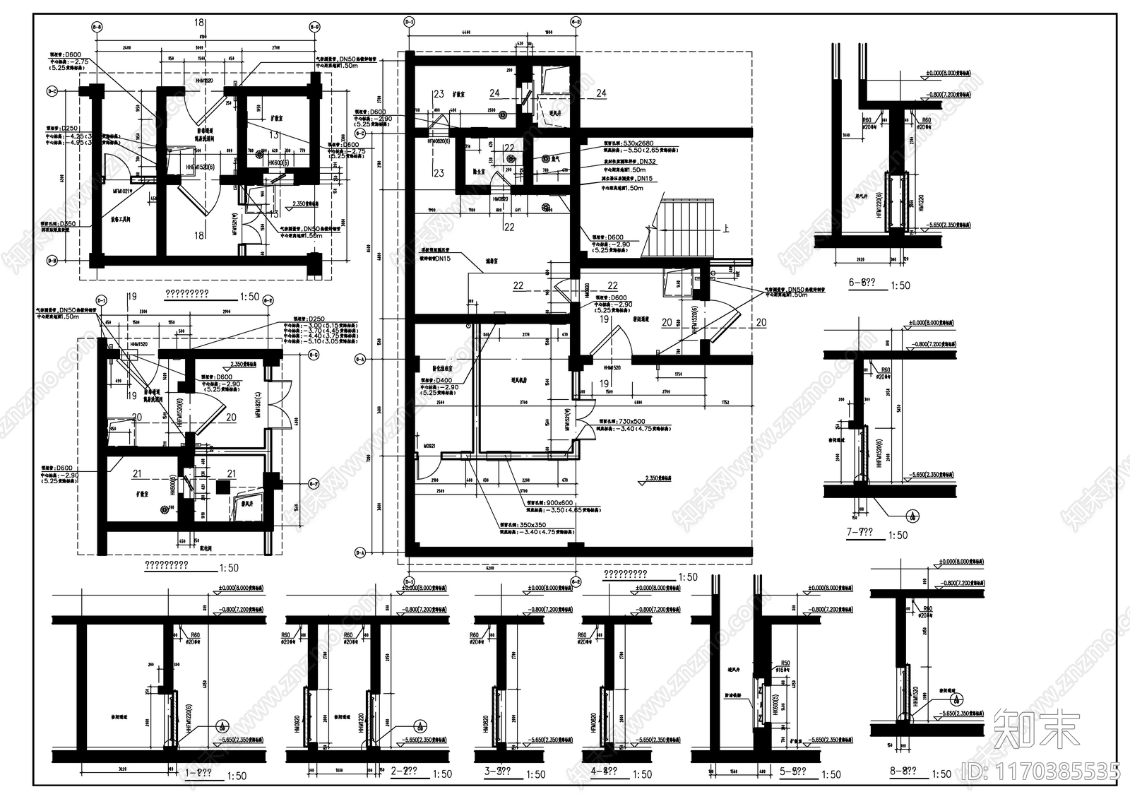 现代其他建筑cad施工图下载【ID:1170385535】