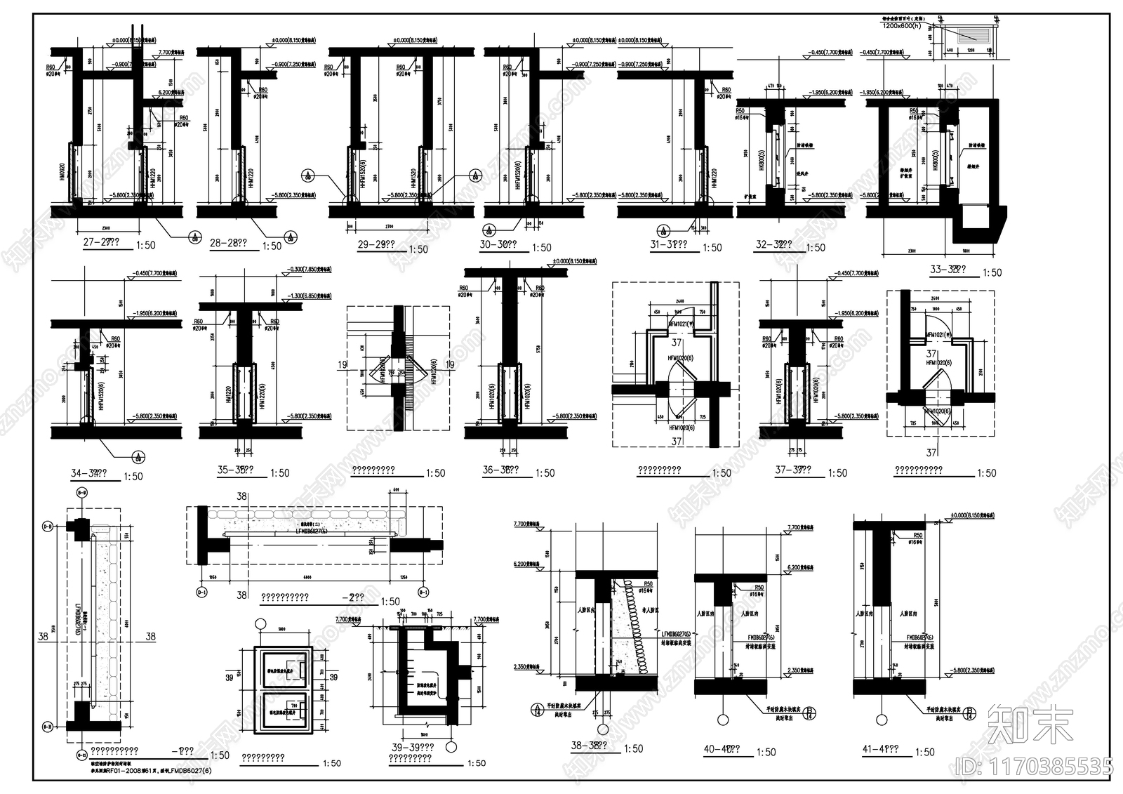 现代其他建筑cad施工图下载【ID:1170385535】