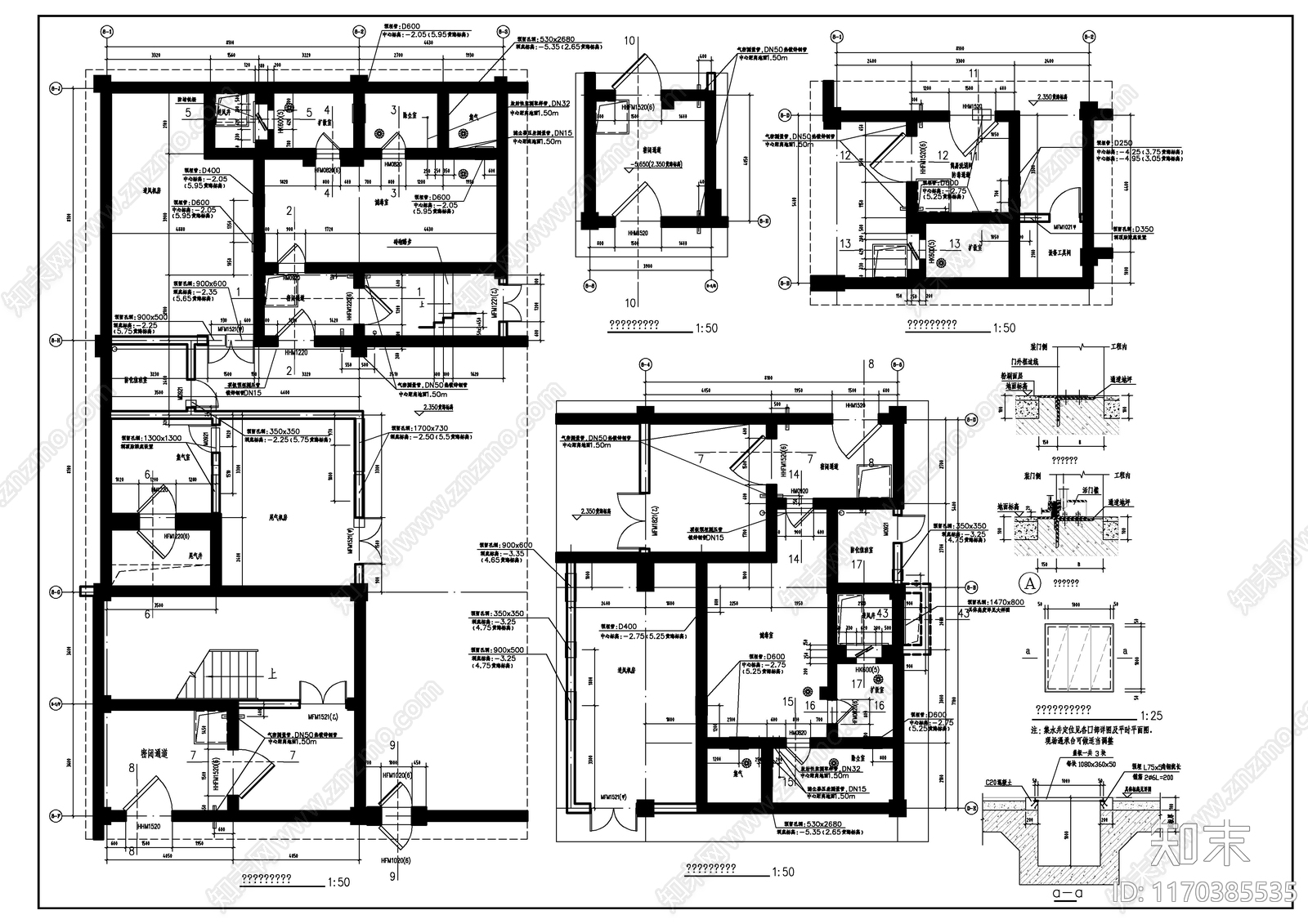 现代其他建筑cad施工图下载【ID:1170385535】