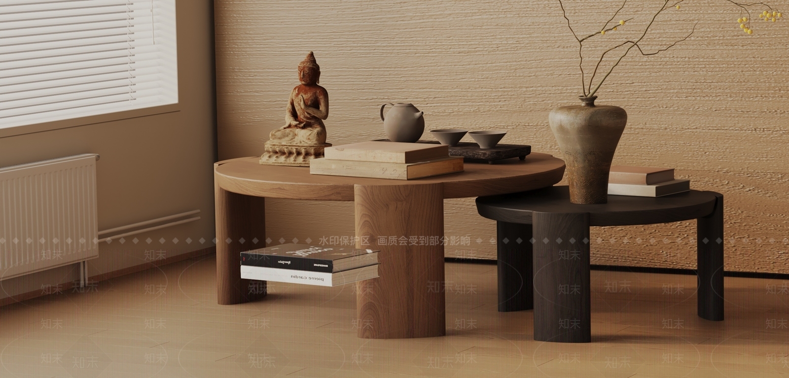 现代茶几3D模型下载【ID:1170391187】_知末3d模型网