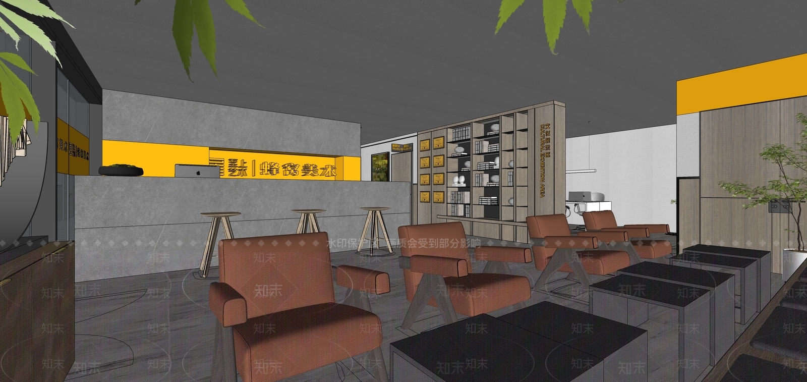 现代其他文化空间SU模型下载【ID:1170391258】