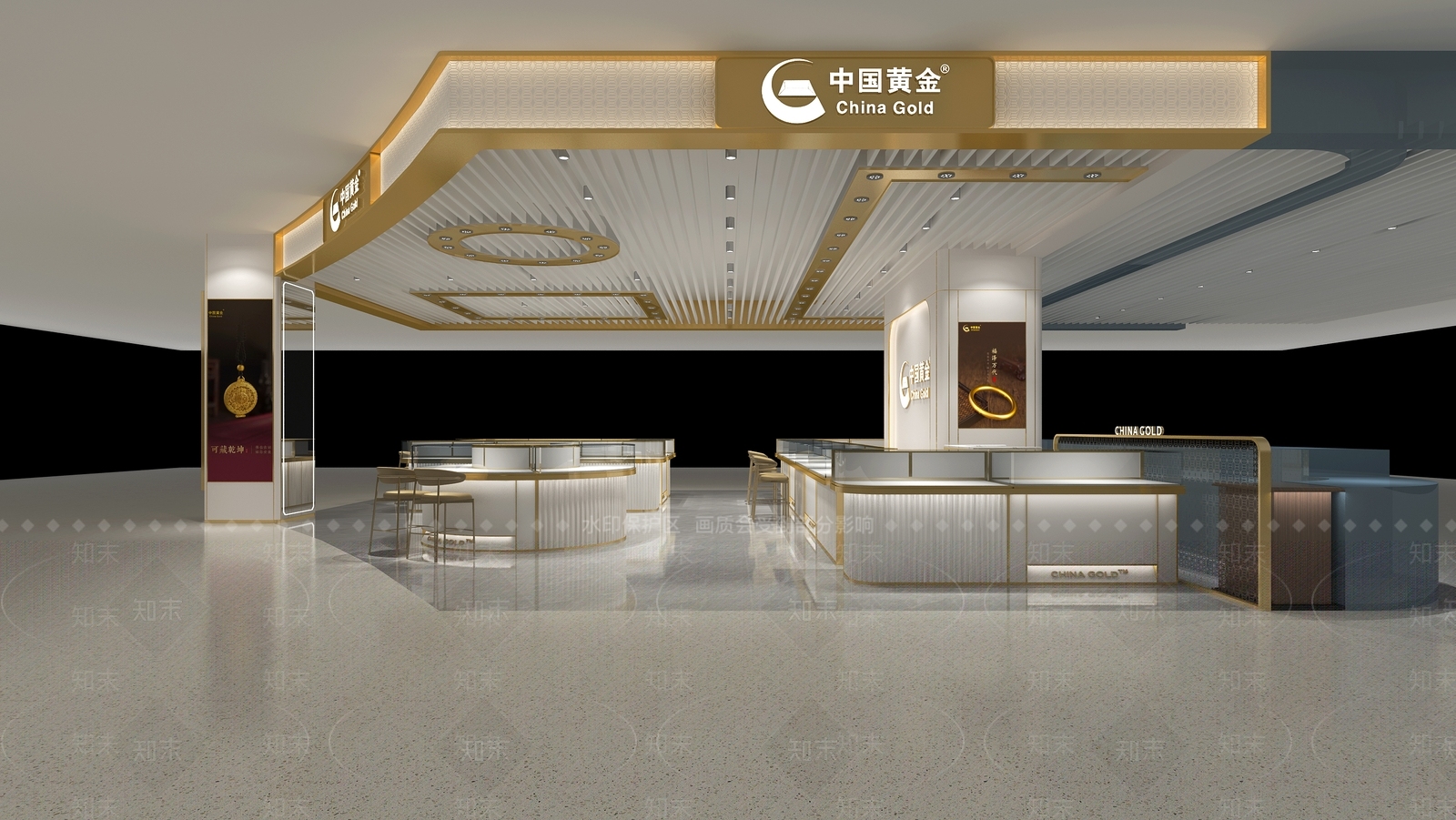 现代珠宝店3D模型下载【ID:1170395075】